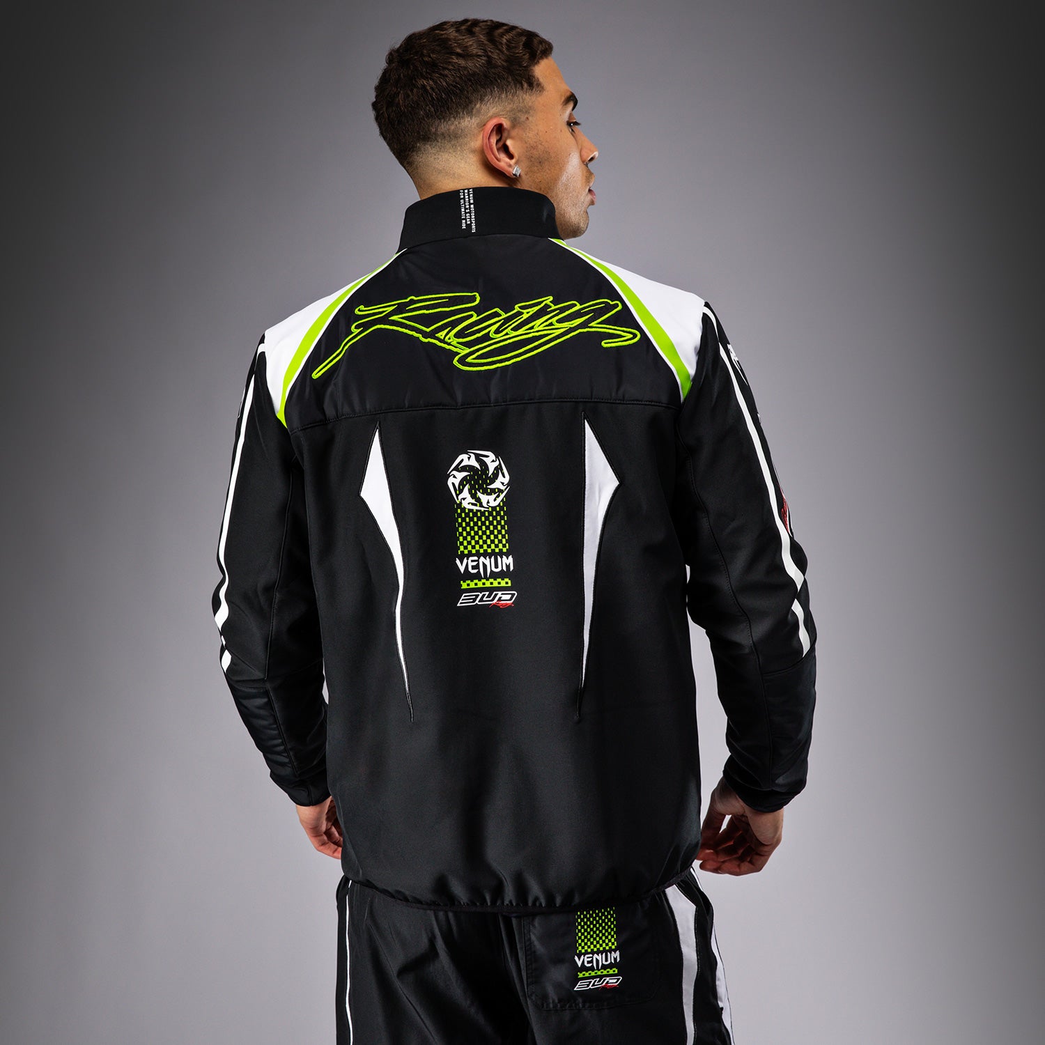 venum-x-bud-racing-herren-softshell-jacke-schwarz-wei-limettengr-n image 4