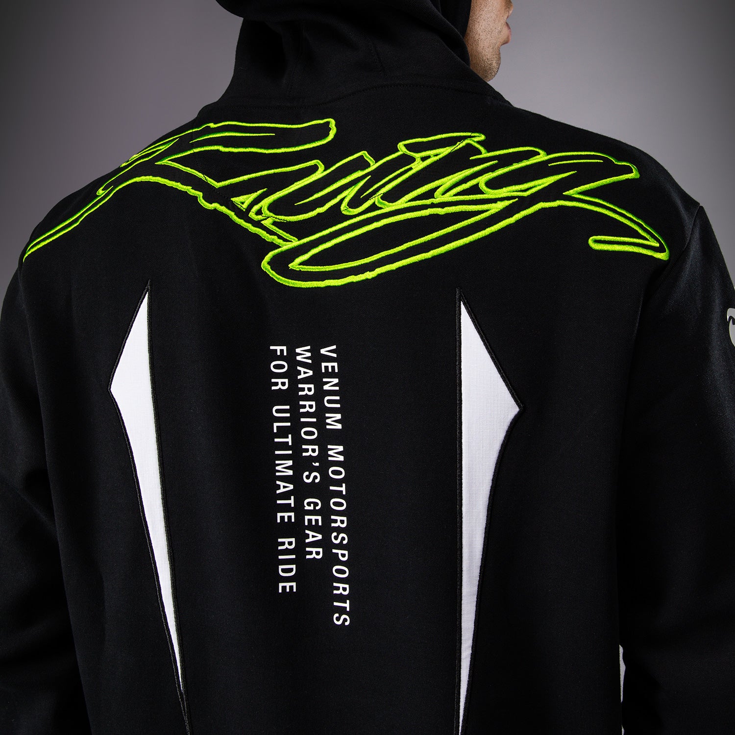 venum-x-bud-racing-hoodie-herren-schwarz-wei-limettengr-n image 7