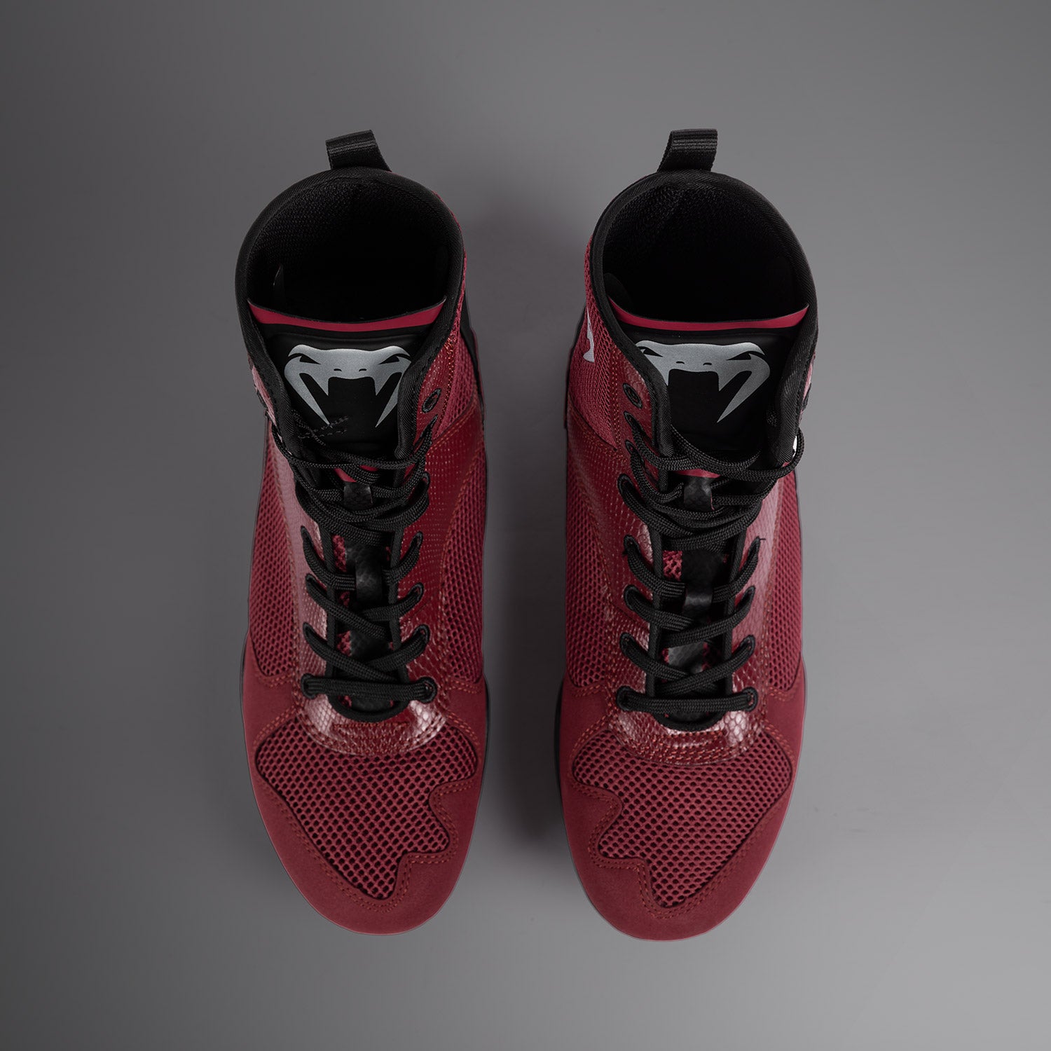 venum-elite-boxschuhe-burgund-silber image 4