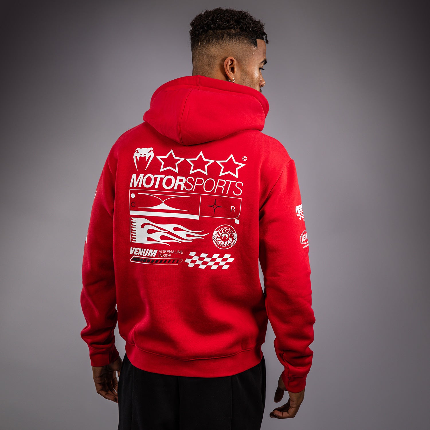 venum-motorsport-hoodie-herren-rennrot image 2