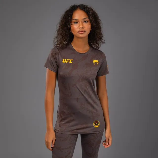 ufc-fusion-by-venum-fight-week-damen-dry-tech-t-shirt-erdiges-braun image 1