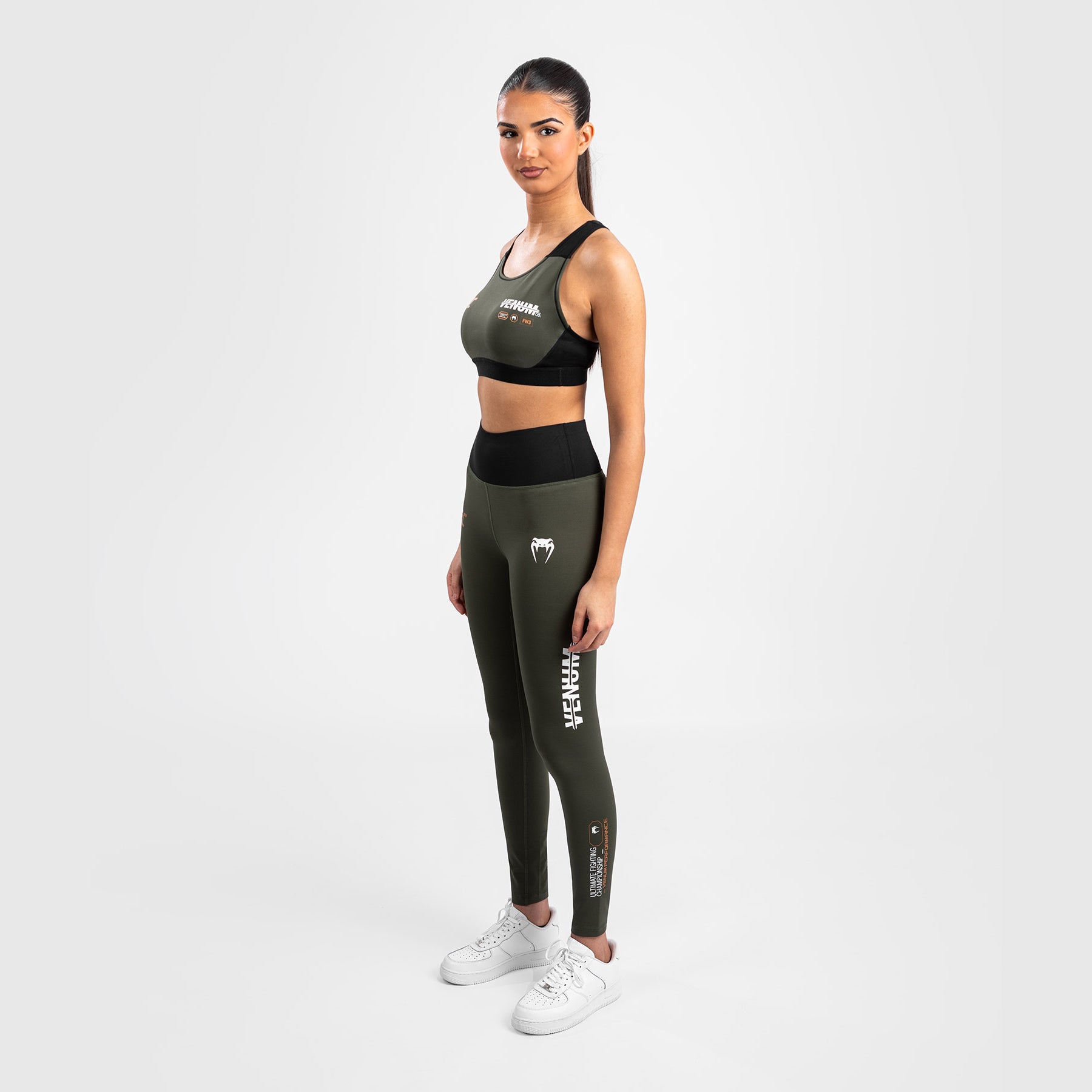 ufc-adrenaline-by-venum-fight-week-performance-tight-damen-khaki-bronze image 3