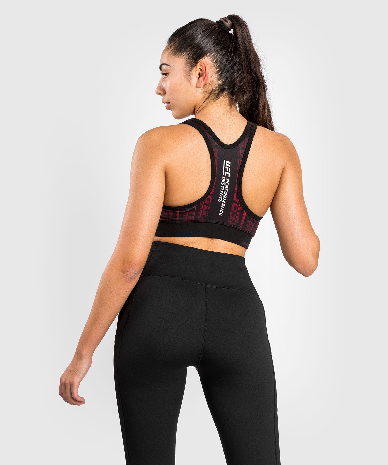 venum-ufc-performance-institute-2-0-sport-bh-damen-schwarz-rot image 4