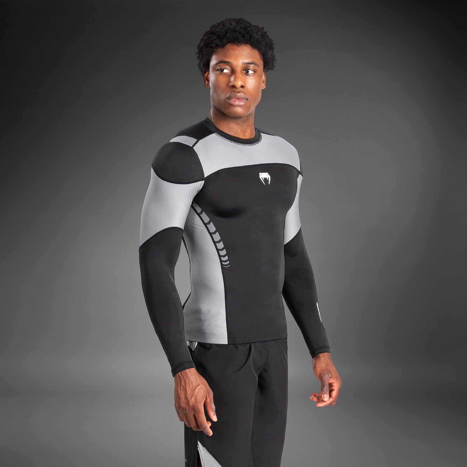 venum-tempest-langarm-rashguard-schwarz-grau-herren image 8
