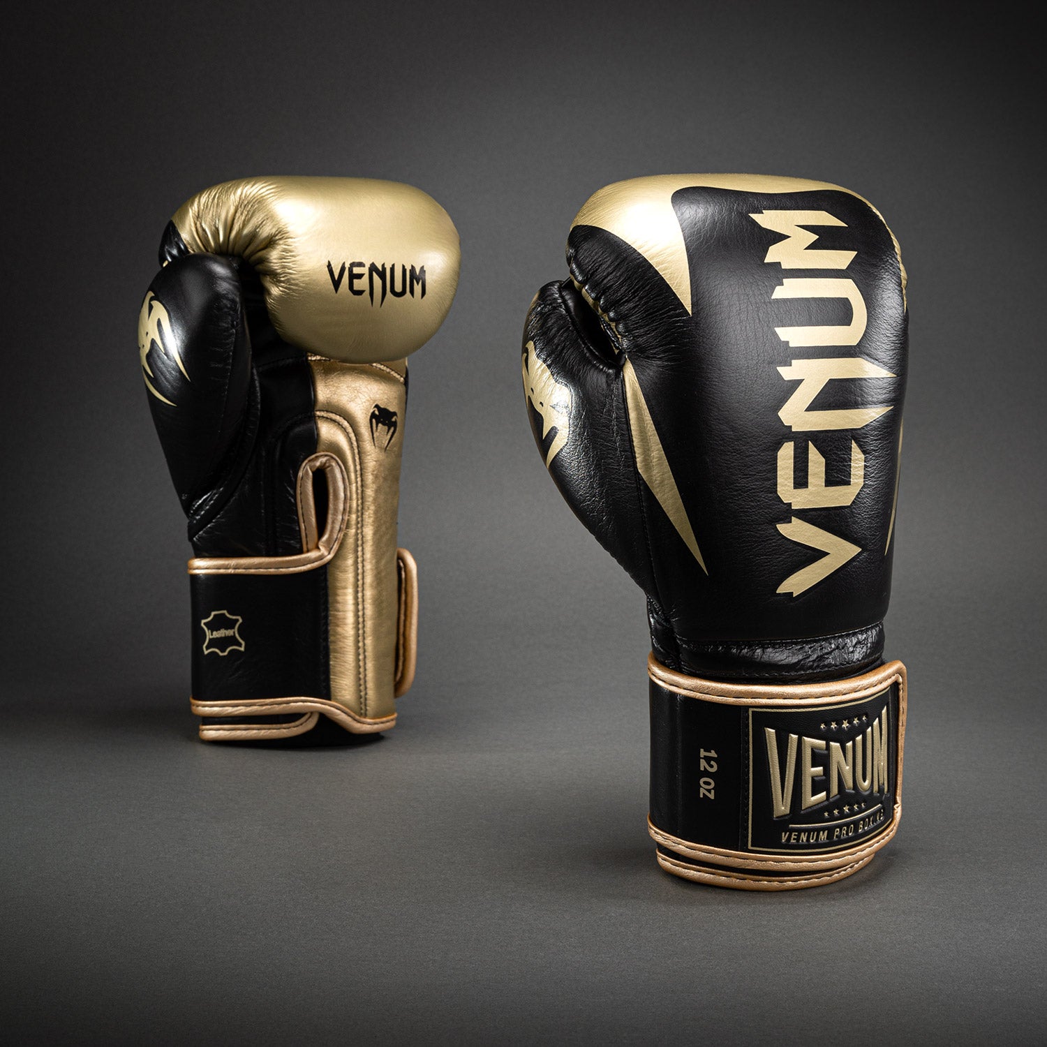 venum-hammer-pro-boxhandschuhe-mit-klettverschluss-schwarz-gold image 1