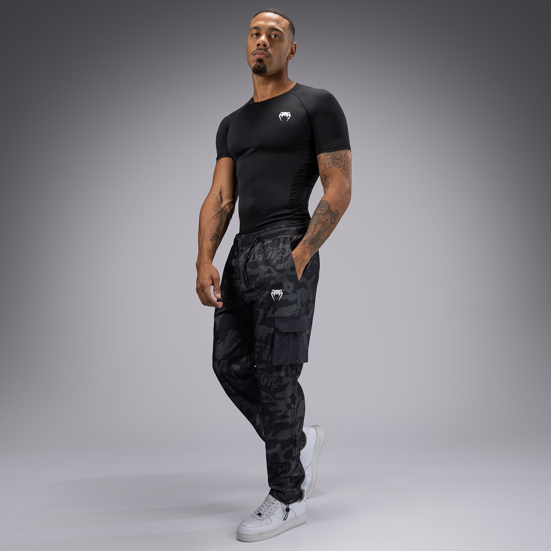 venum-trooper-herren-trainingshose-schwarz-grau image 2