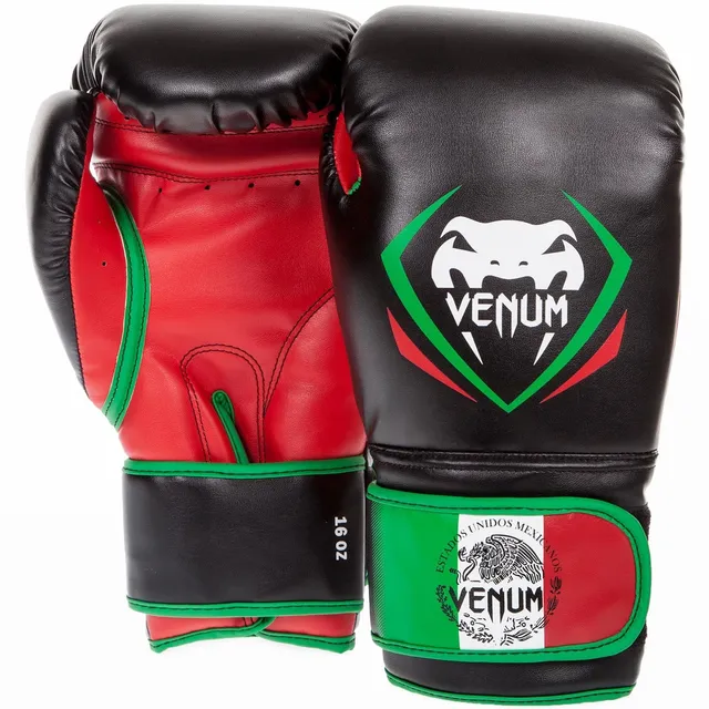 venum-contender-boxhandschuhe-mexiko-schwarz-premium-synthetikleder image 1