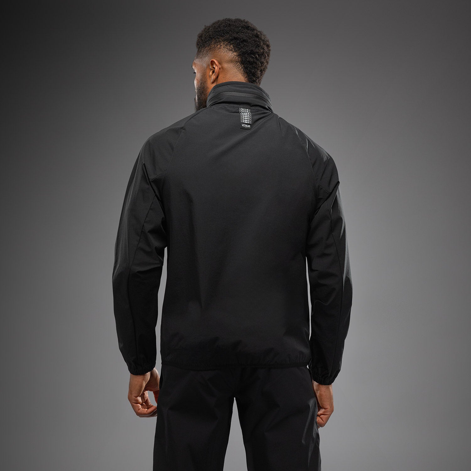 venum-x-polaris-track-jacket-schwarz-grau image 2