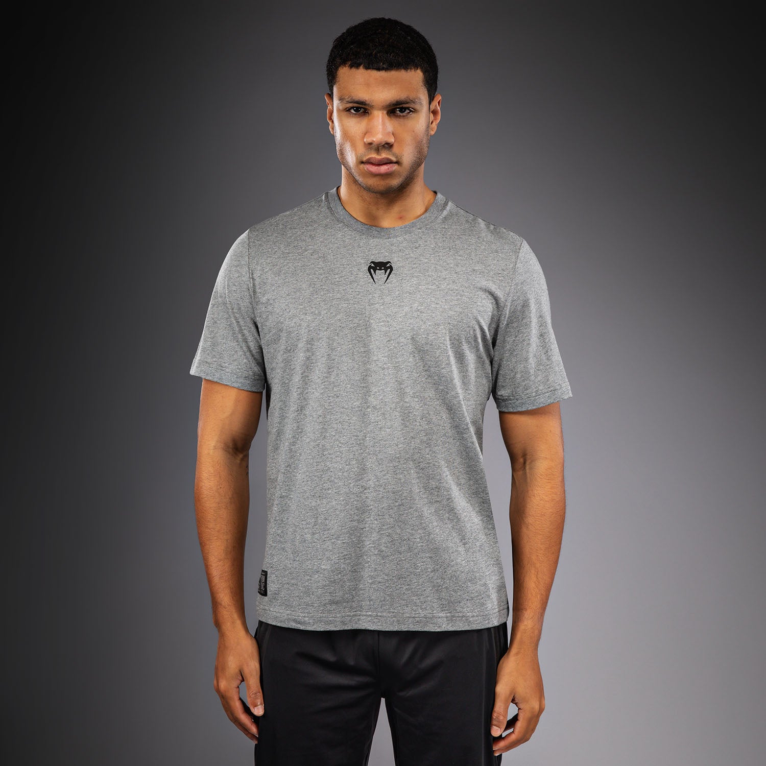 venum-fight-icon-t-shirt-baumwolle-herren-m-lange-grau image 1
