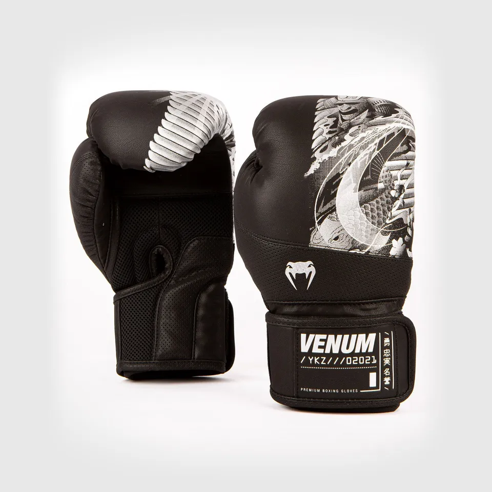 venum-ykz21-boxhandschuhe-schwarz-silber image 1