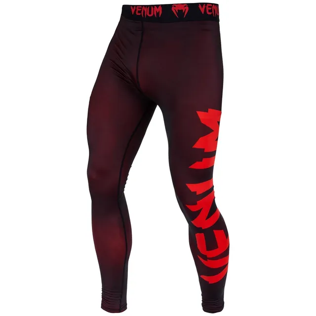 venum-giant-spats-kompressionstights-herren-schwarz-rot image 1