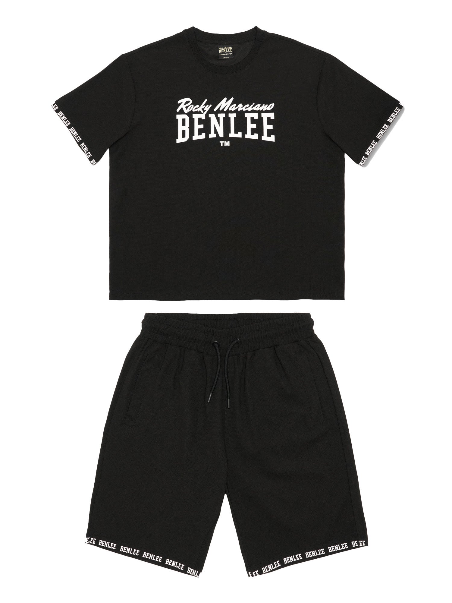 benlee-irstead-t-shirt-shorts-set-f-r-herren-relaxed-fit-mit-3d-gummi-print image 7