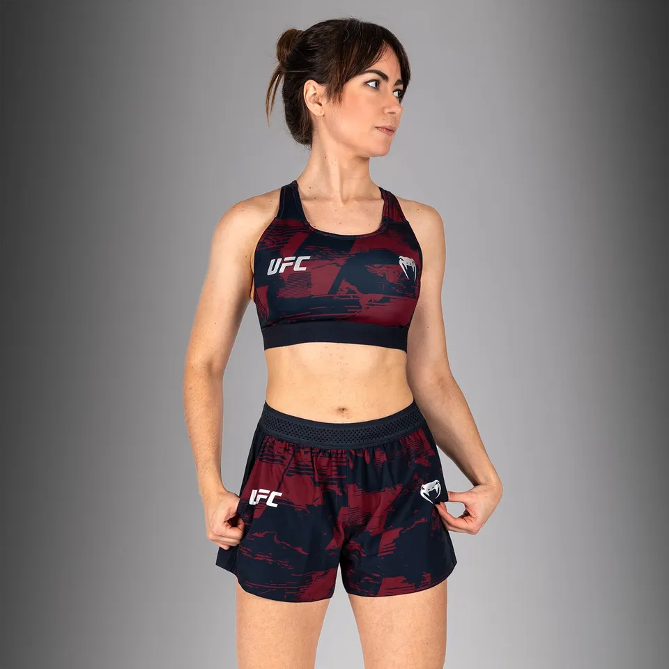 ufc-zenith-by-venum-authentic-fight-week-sport-bh-damen-marineblau-burgunderrot- image 1