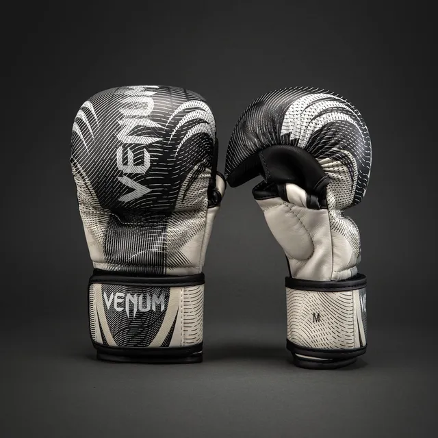 venum-galactic-3-0-sparringhandschuhe-mma-off-white-schwarz image 1