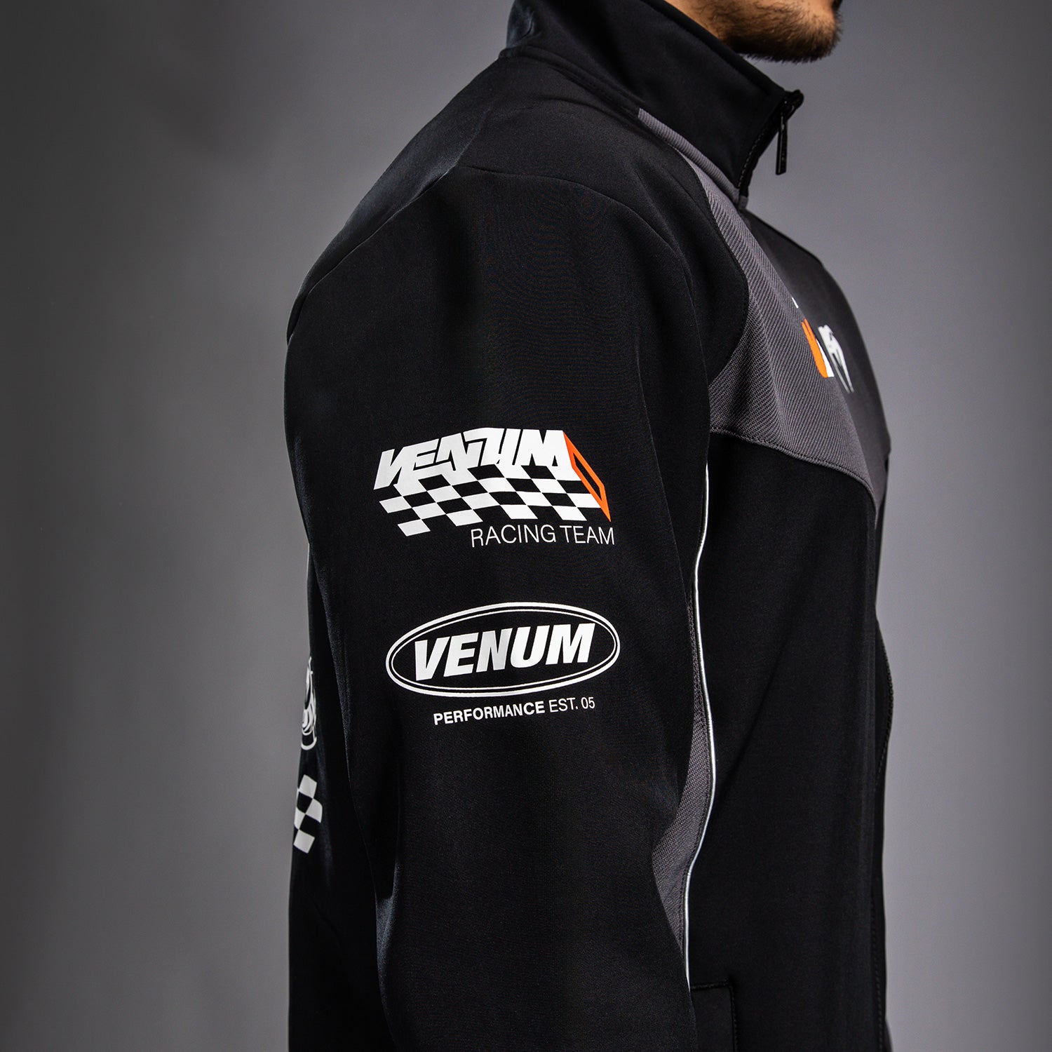 venum-motorsport-softshell-jacke-tiefschwarz image 6