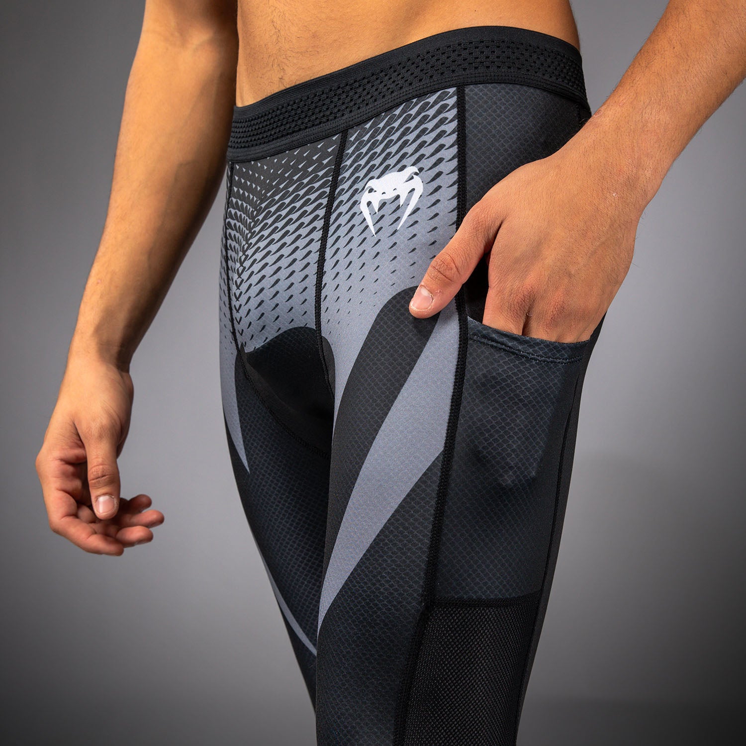 venum-no-gi-spats-ibjjf-approved-schwarz-silbergrau image 5