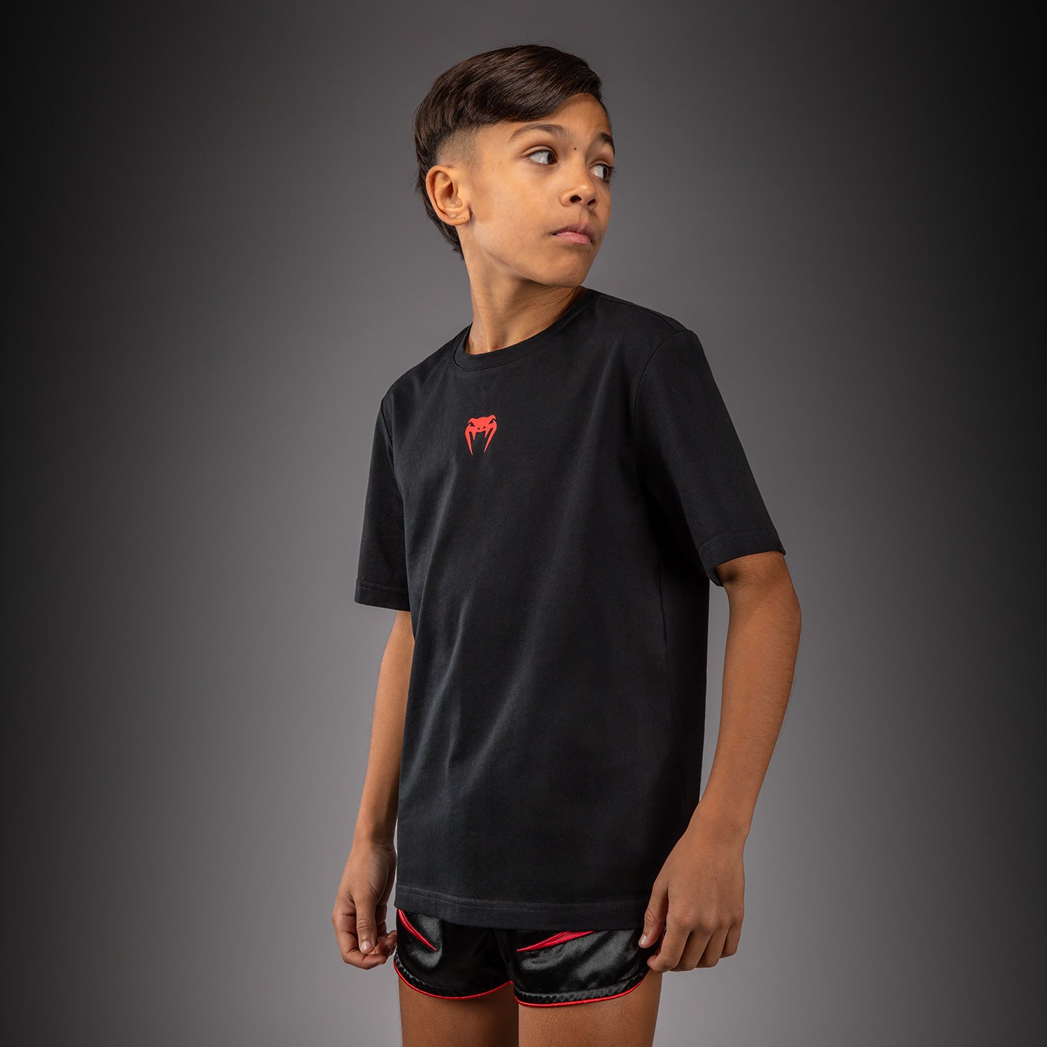 venum-attack-kids-t-shirt-baumwolle-schwarz-rot image 2