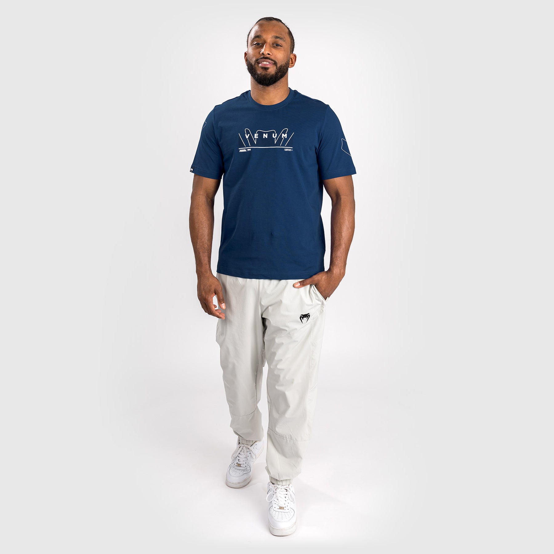 venum-snake-print-t-shirt-herren-marineblau image 3