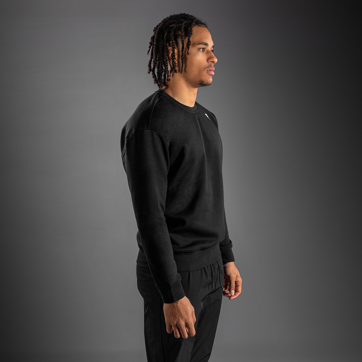 venum-lineup-fleece-pullover-schwarz-wei image 2