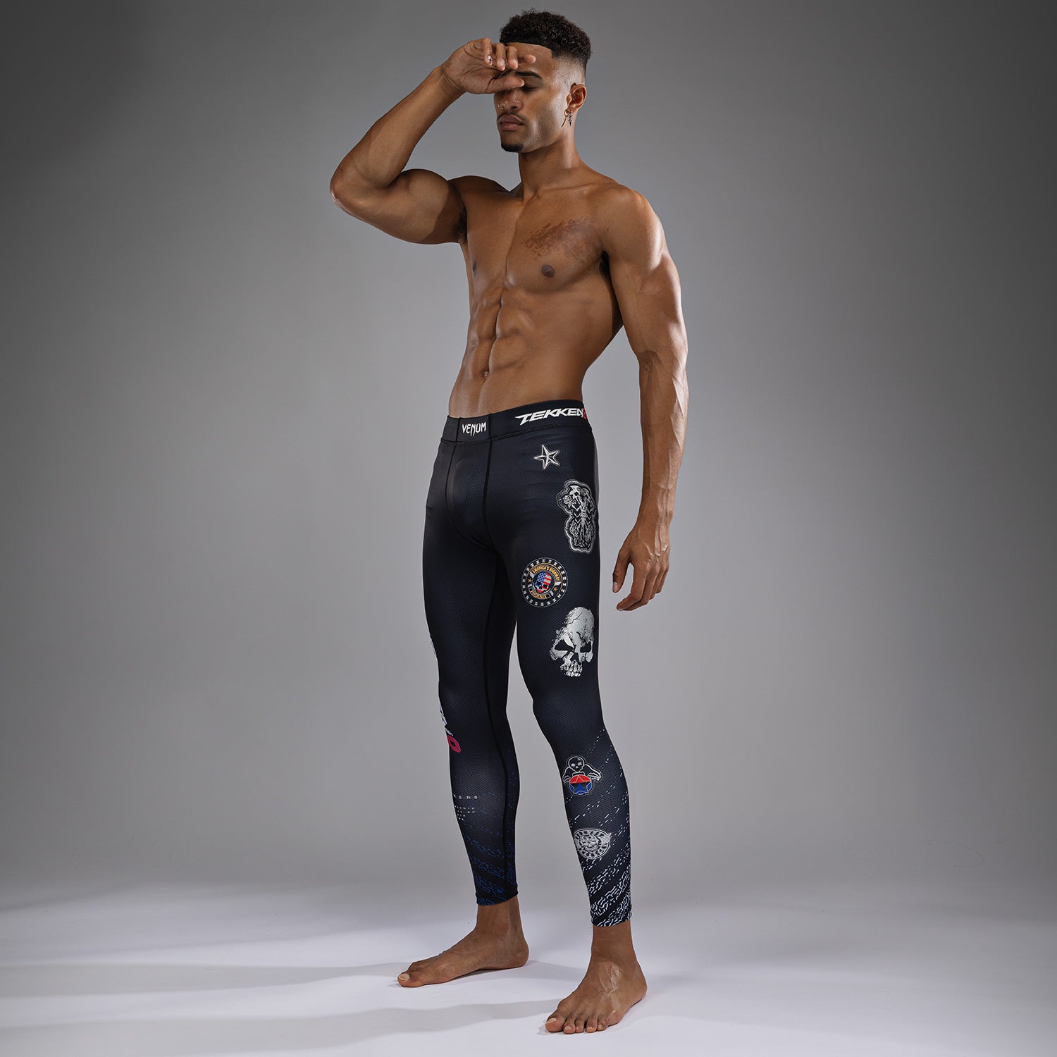 venum-x-tekken-8-paul-phoenix-spats-herren-schwarz-blau image 2