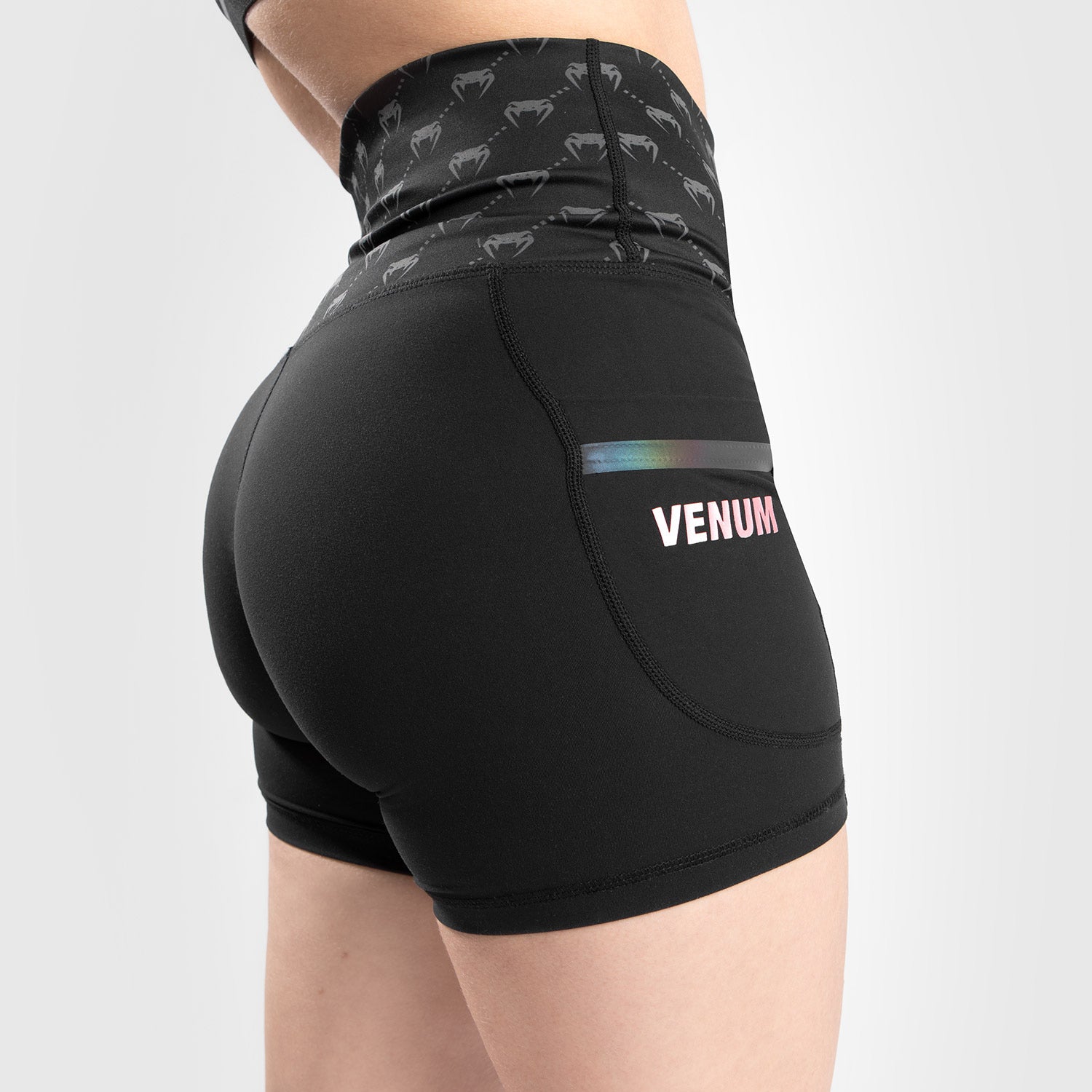 venum-monogram-bike-shorts-schwarz-ros-gold-f-r-damen image 4