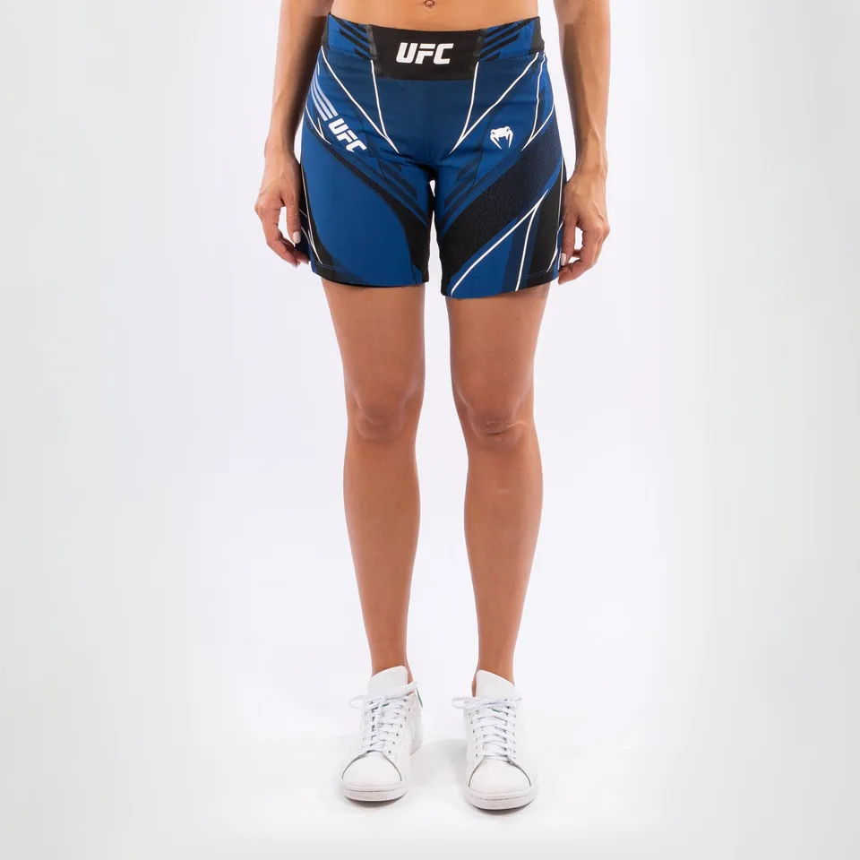 ufc-venum-authentic-fight-night-damen-shorts-long-fit-blau image 1