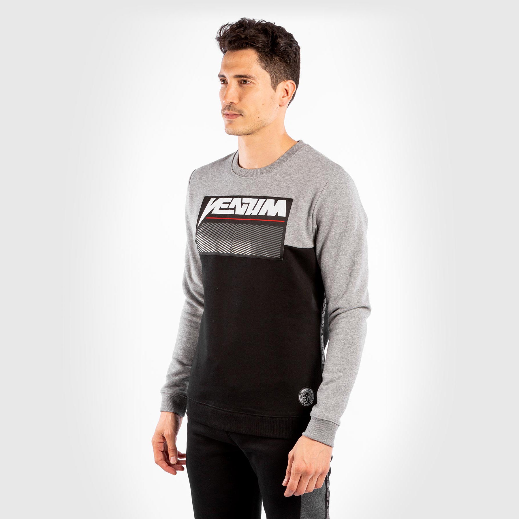 venum-rafter-sweatshirt-grau-meliert image 3