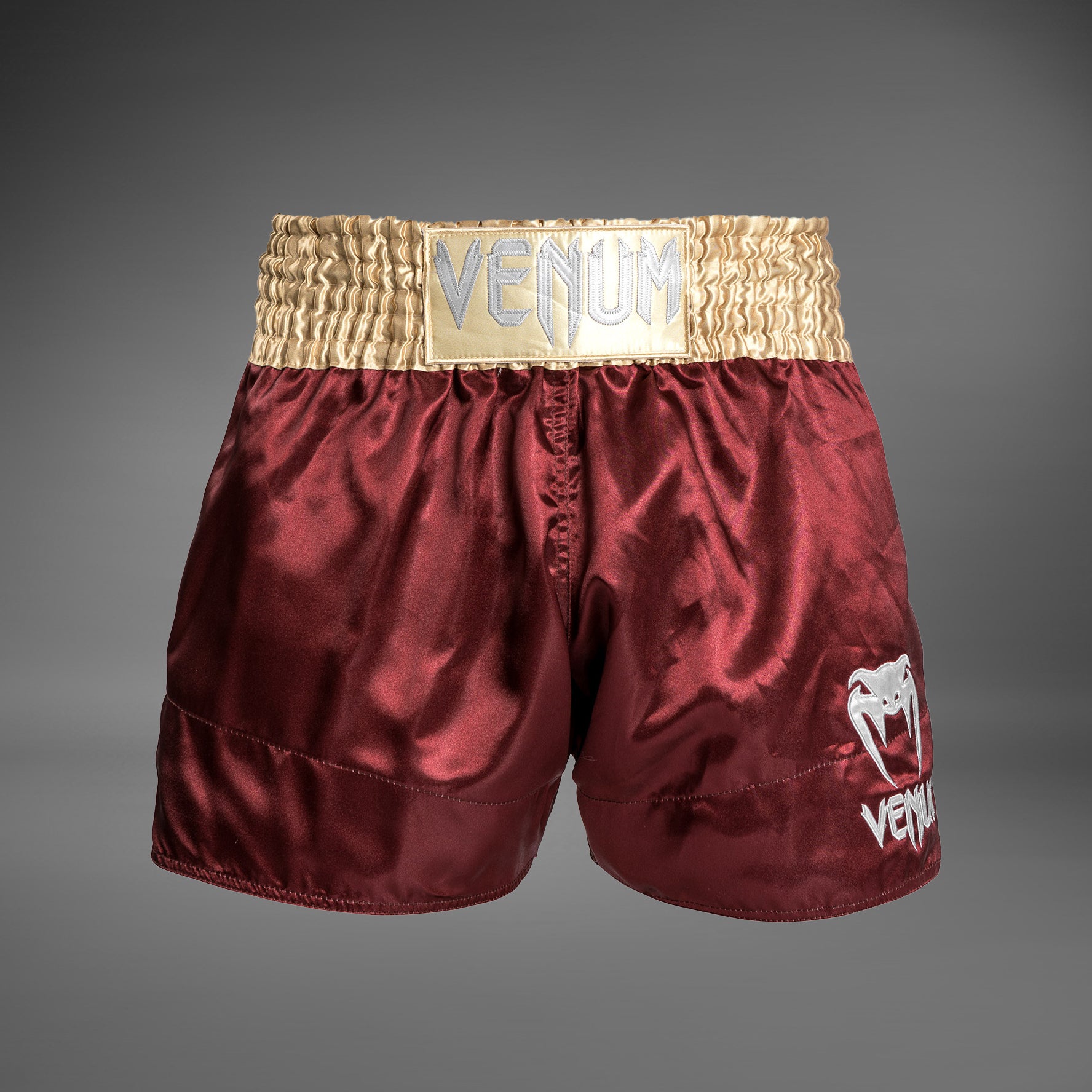 venum-classic-muay-thai-shorts-burgund-gold-wei image 1