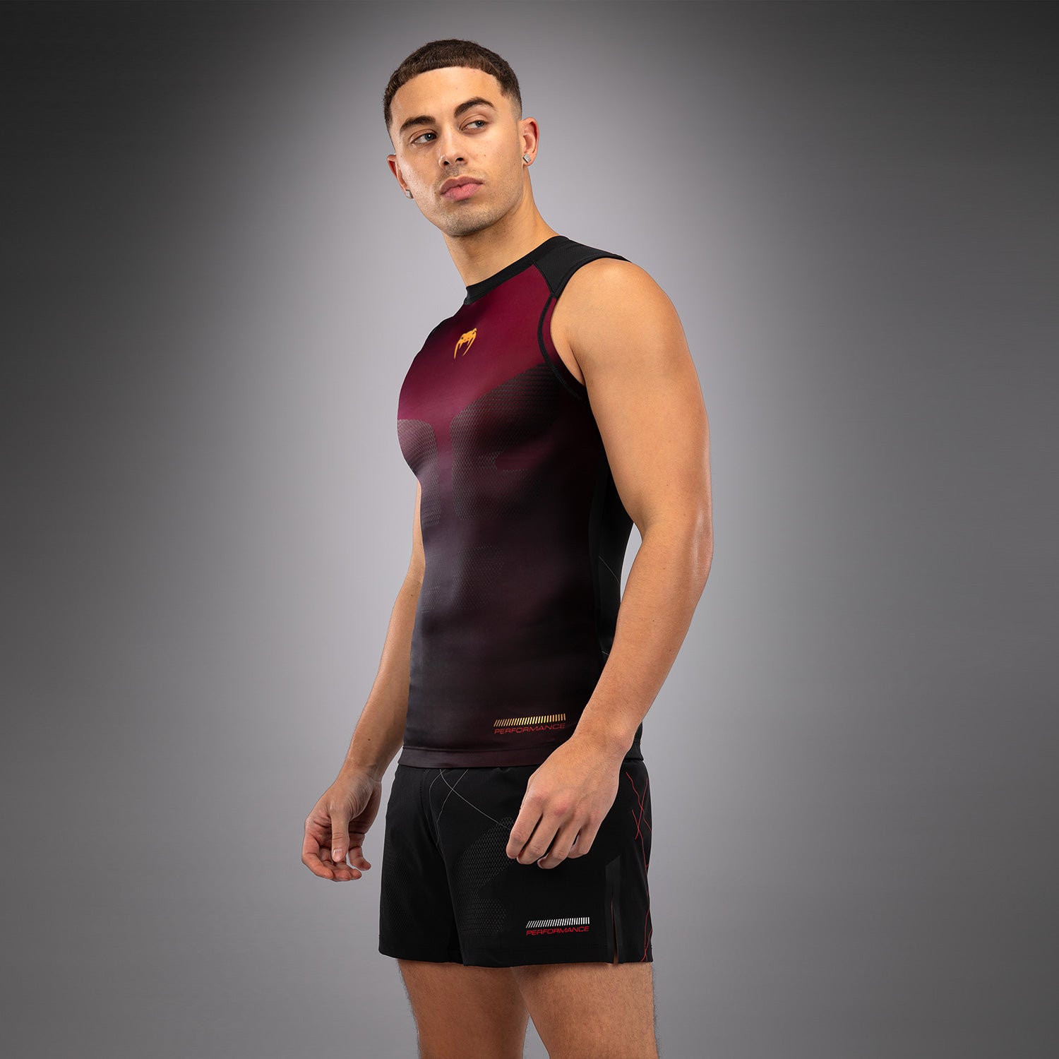 venum-tactical-xt-rmellos-rashguard-herren-schwarz-burgund-gold image 2