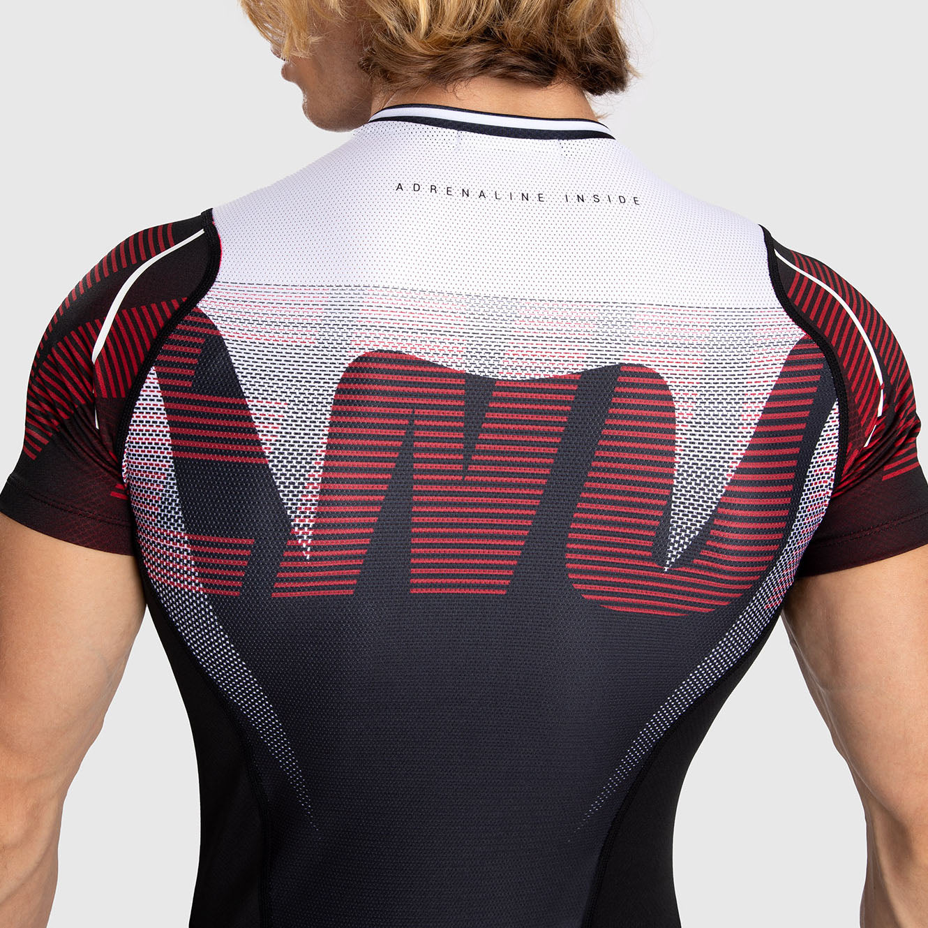 venum-adrenaline-herren-kurzarm-rashguard-red-schwarz image 5