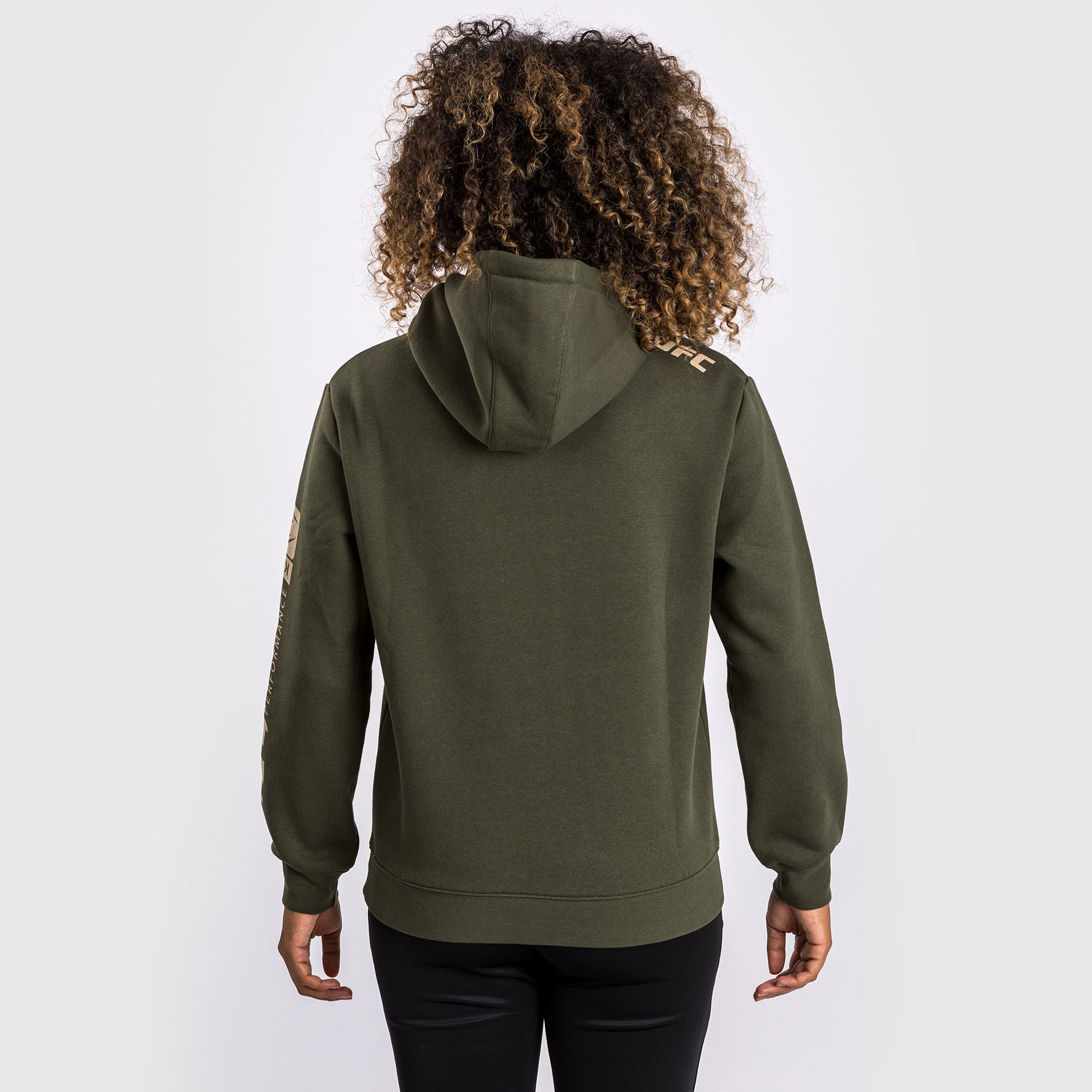 ufc-adrenaline-by-venum-fight-week-damen-pullover-hoodie-khaki image 8