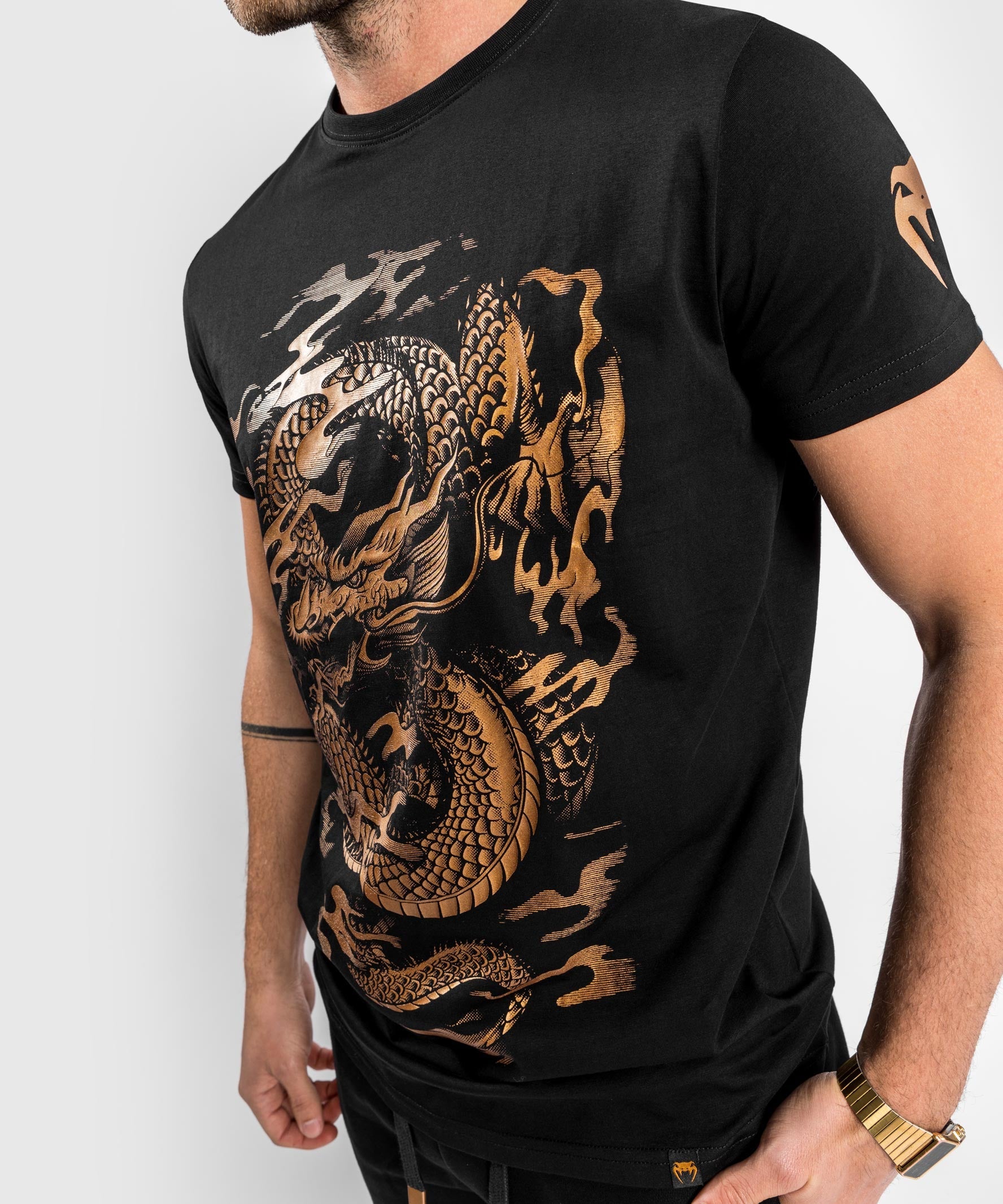 venum-dragon-s-flight-t-shirt-herren-schwarz-bronze image 7