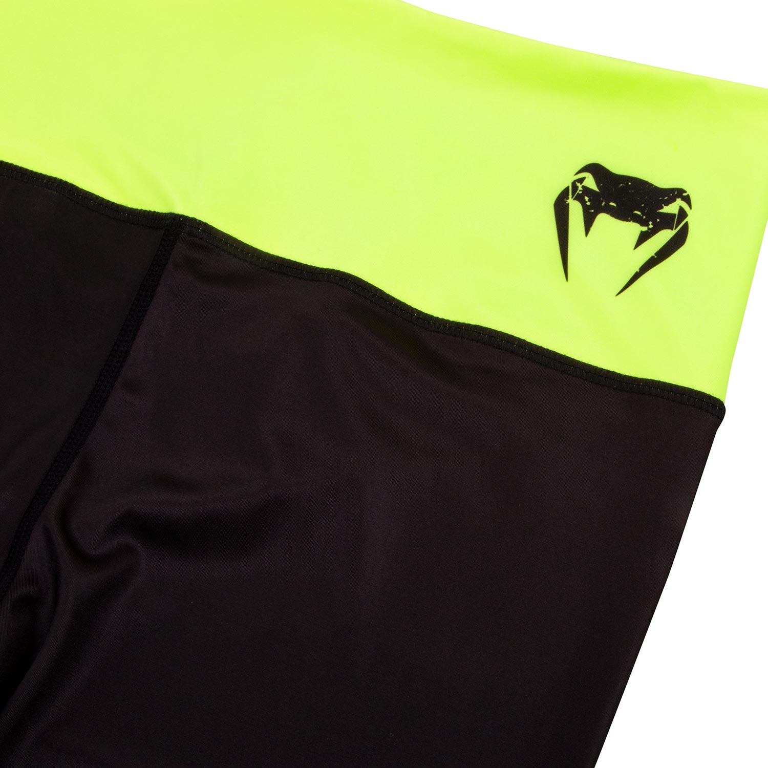 venum-power-kurze-leggings-damen-schwarz-neongelb image 5