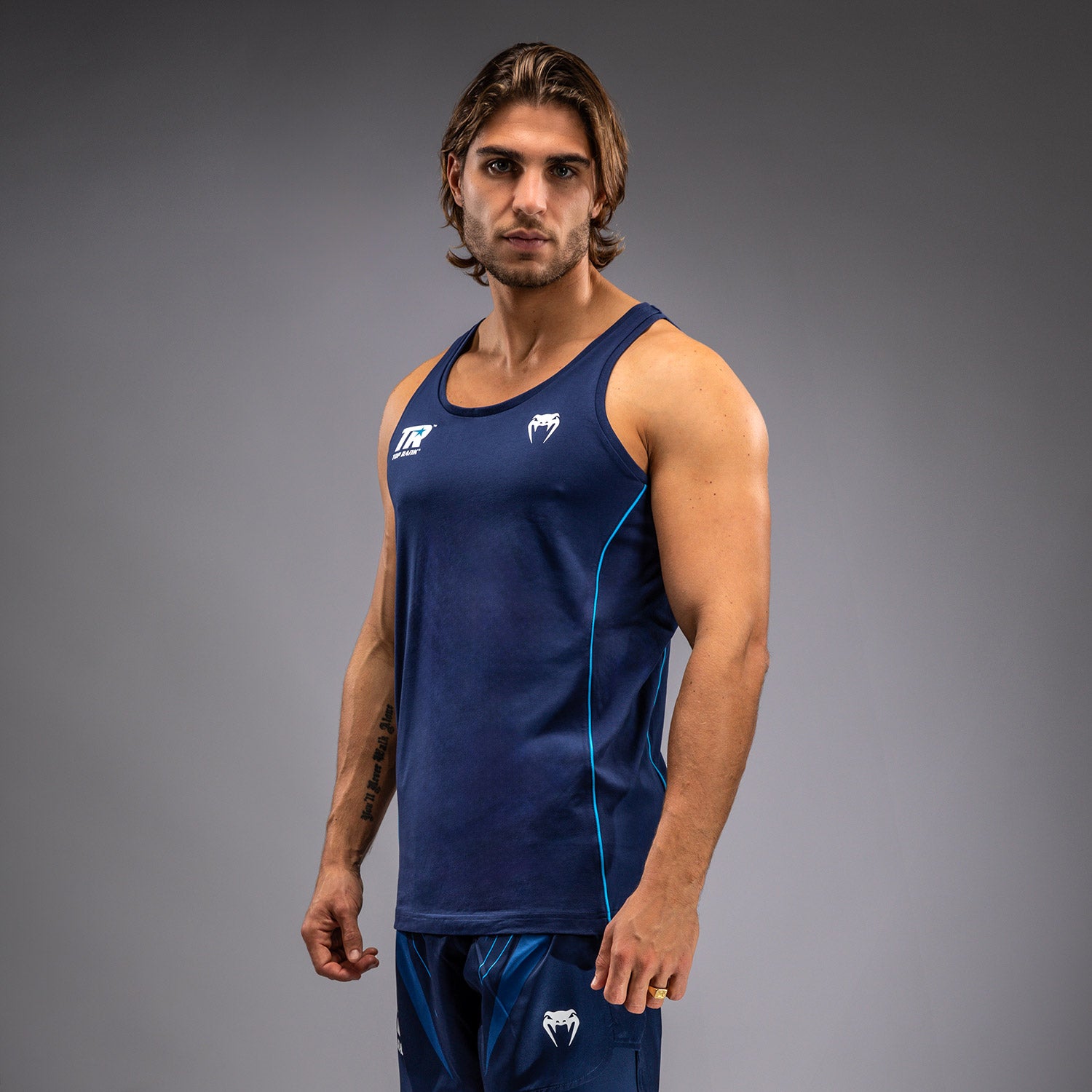 venum-x-top-rank-original-herren-tanktop-marineblau image 2