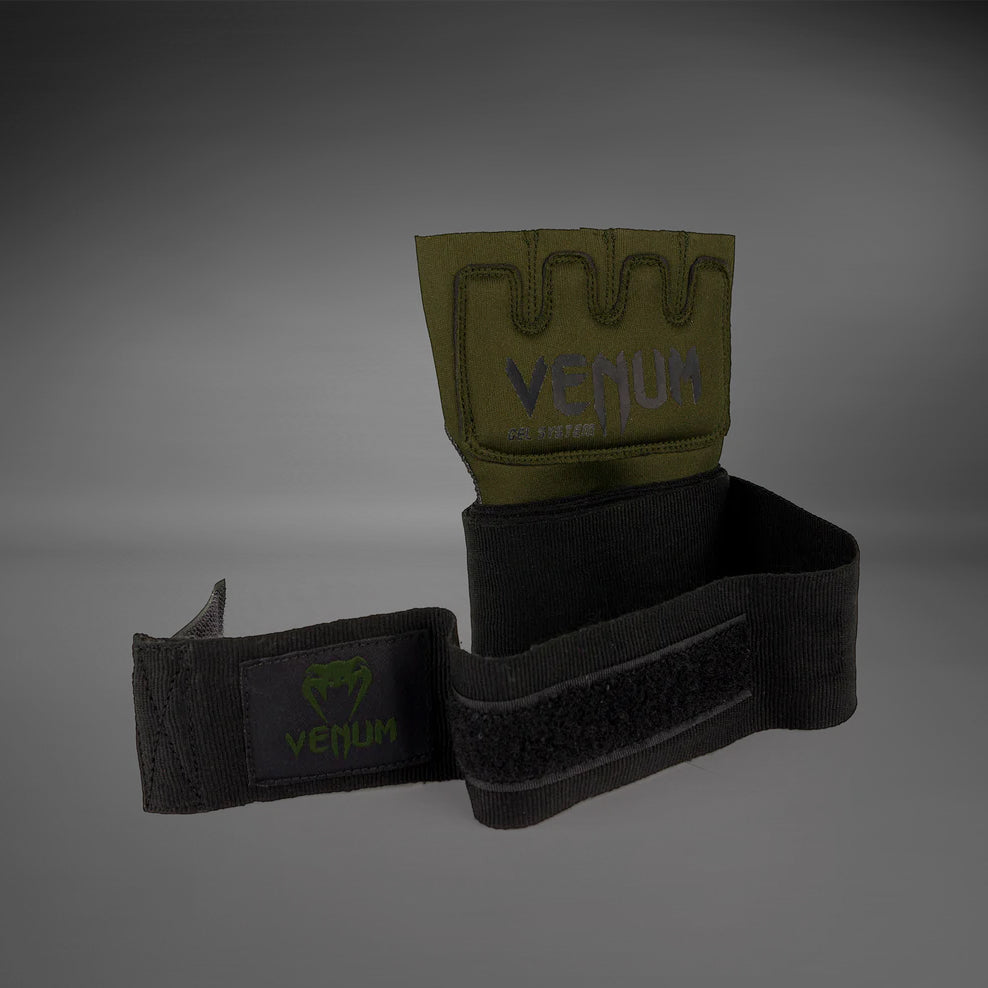 venum-kontact-gel-handschuh-wraps-khaki-schwarz image 4