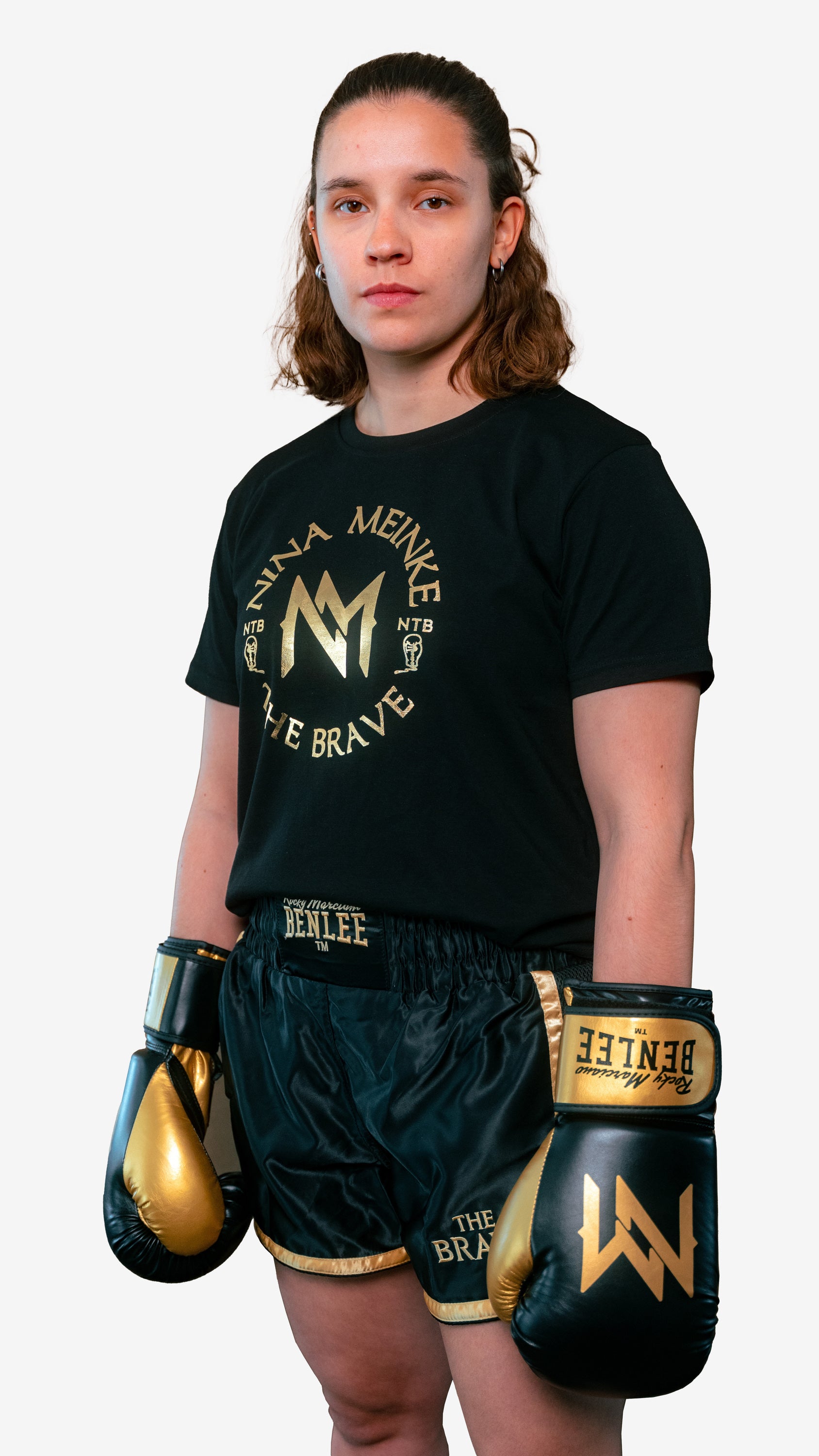 benlee-lanesboro-t-shirt-damen-baumwolle-gold-print image 3