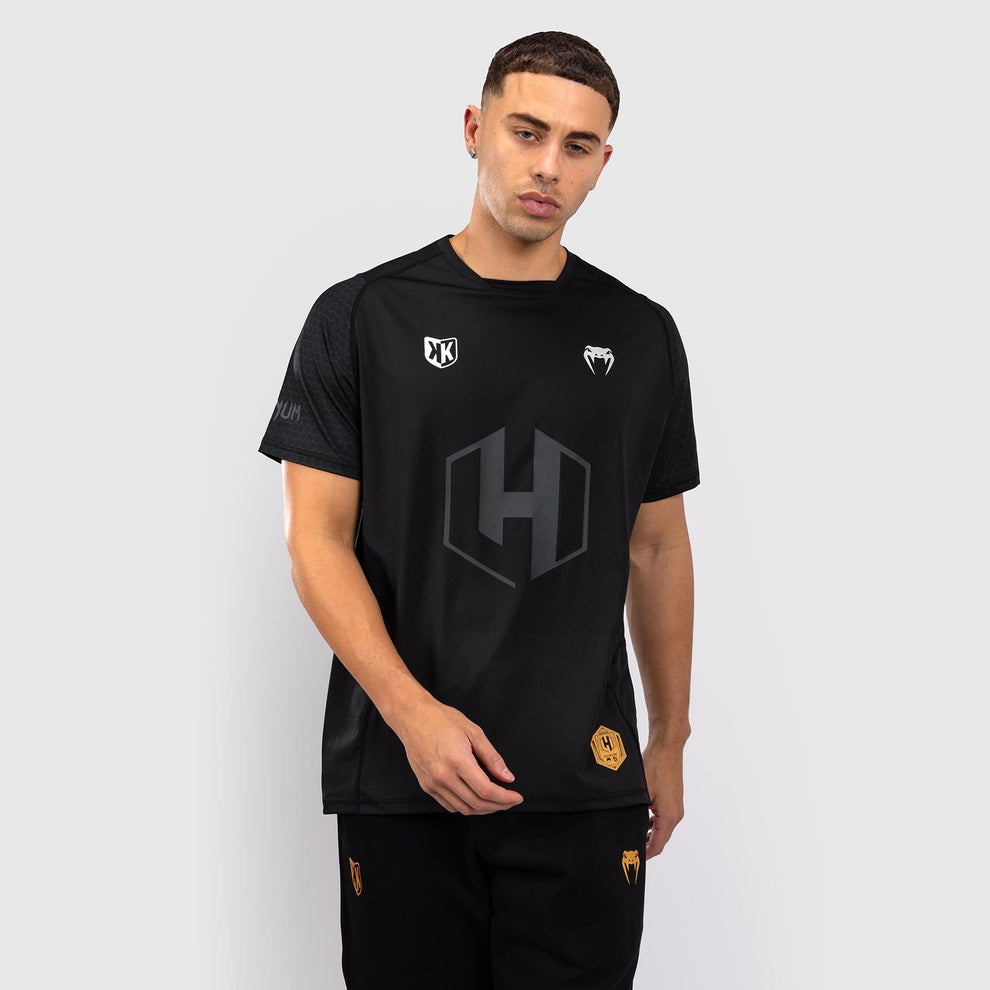 foot-korner-x-venum-hexagon-mma-t-shirt-herren-schwarz-silber image 2