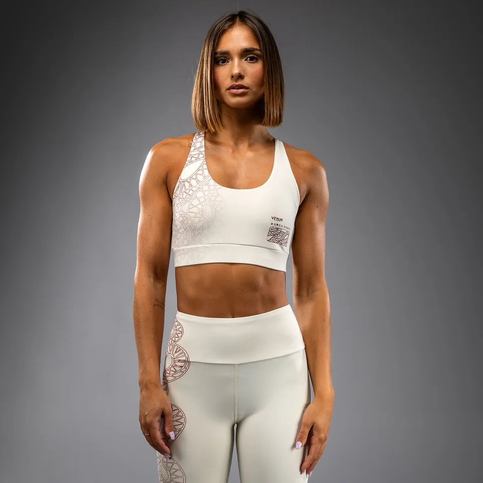 venum-serpenti-damen-sport-bh-elfenbein-burgunder image 1