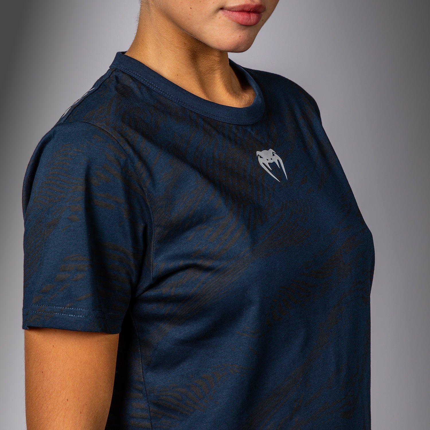 venum-ufc-fusion-by-venum-fight-week-damen-t-shirt-baumwolle-ozeanisches-blau image 5