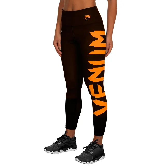 venum-giant-leggings-damen-schwarz-koralle image 1