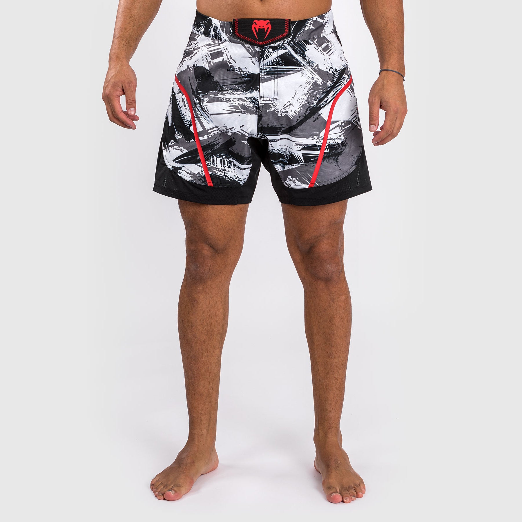 venum-electron-3-0-fight-shorts-grau-rot-herren-mma-shorts image 1