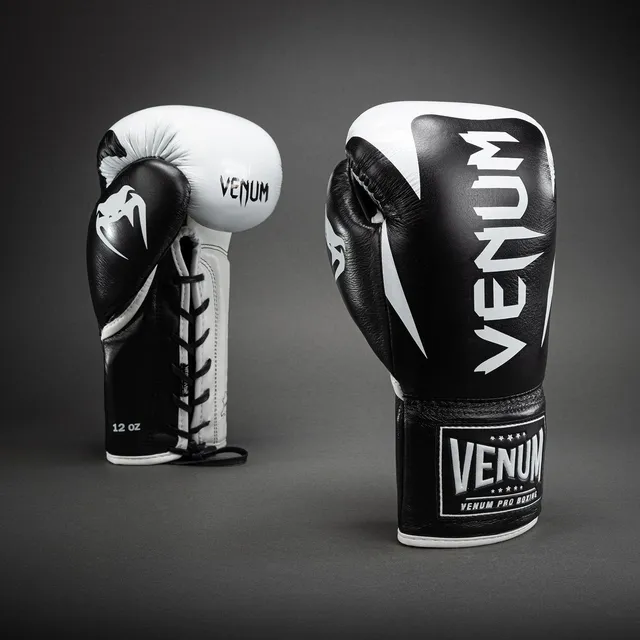 venum-hammer-pro-boxhandschuhe-mit-schn-rung-schwarz-wei image 1