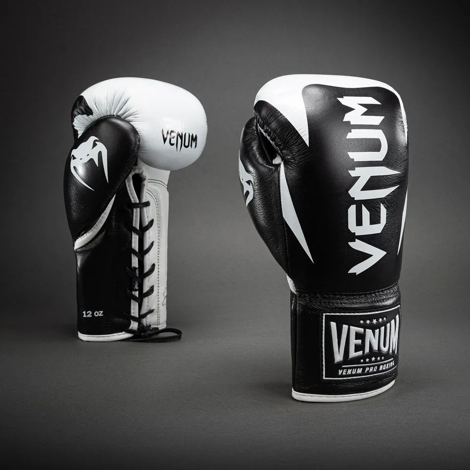 venum-hammer-pro-boxhandschuhe-mit-schn-rung-schwarz-wei image 1