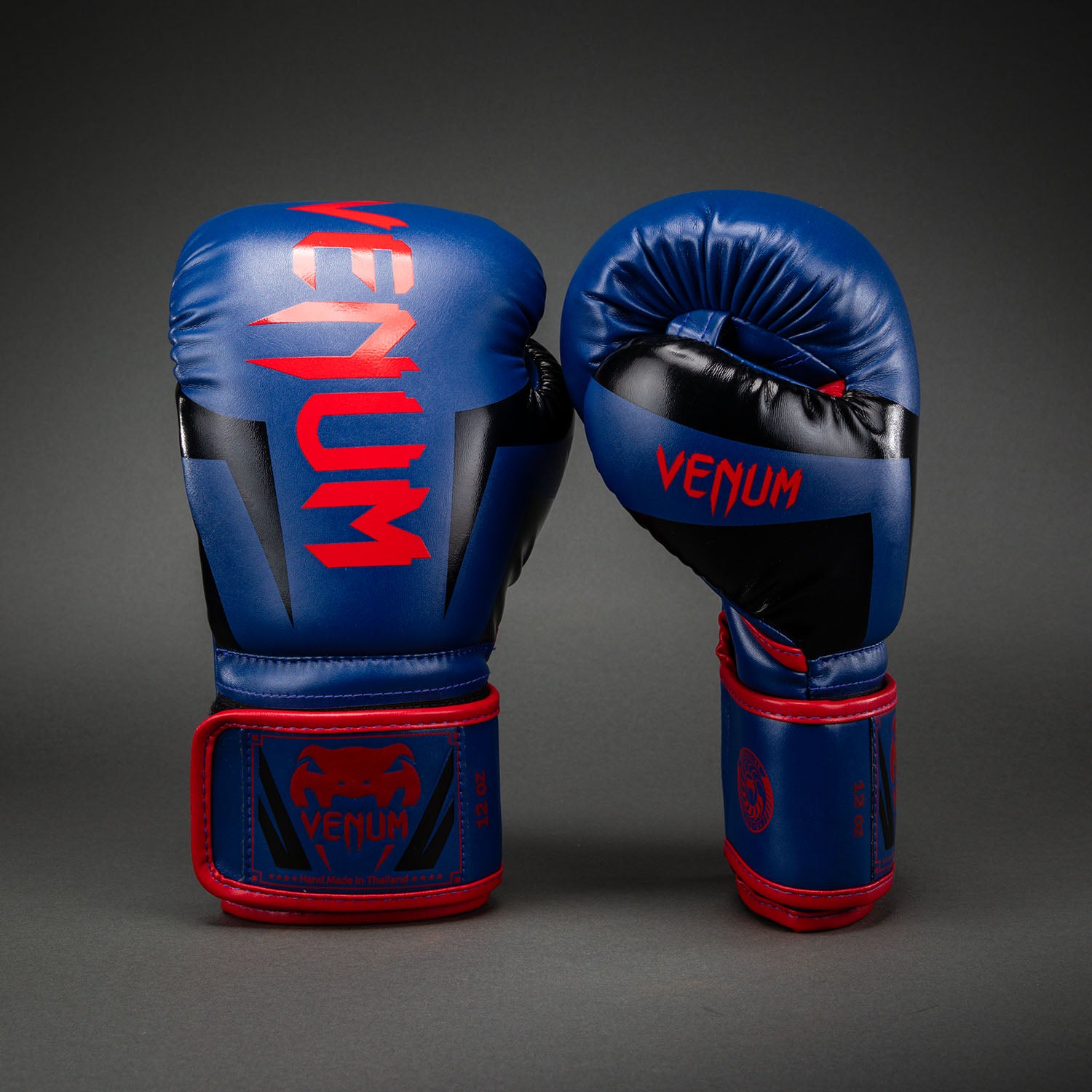 venum-elite-boxhandschuhe-dunkelblau-rot image 1