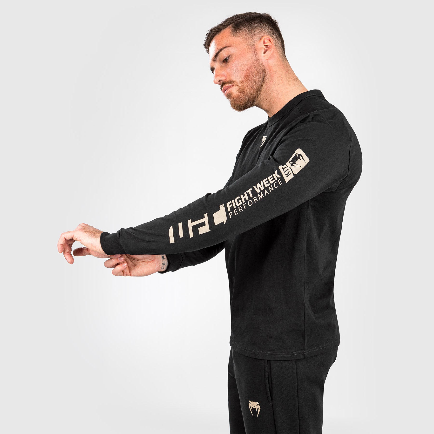 ufc-adrenaline-by-venum-fight-week-langarm-t-shirt-herren-schwarz image 5