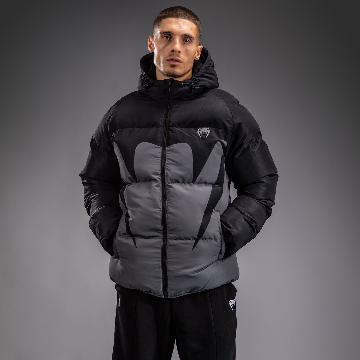 venum-attack-daunenjacke-herren-storm-grau image 1