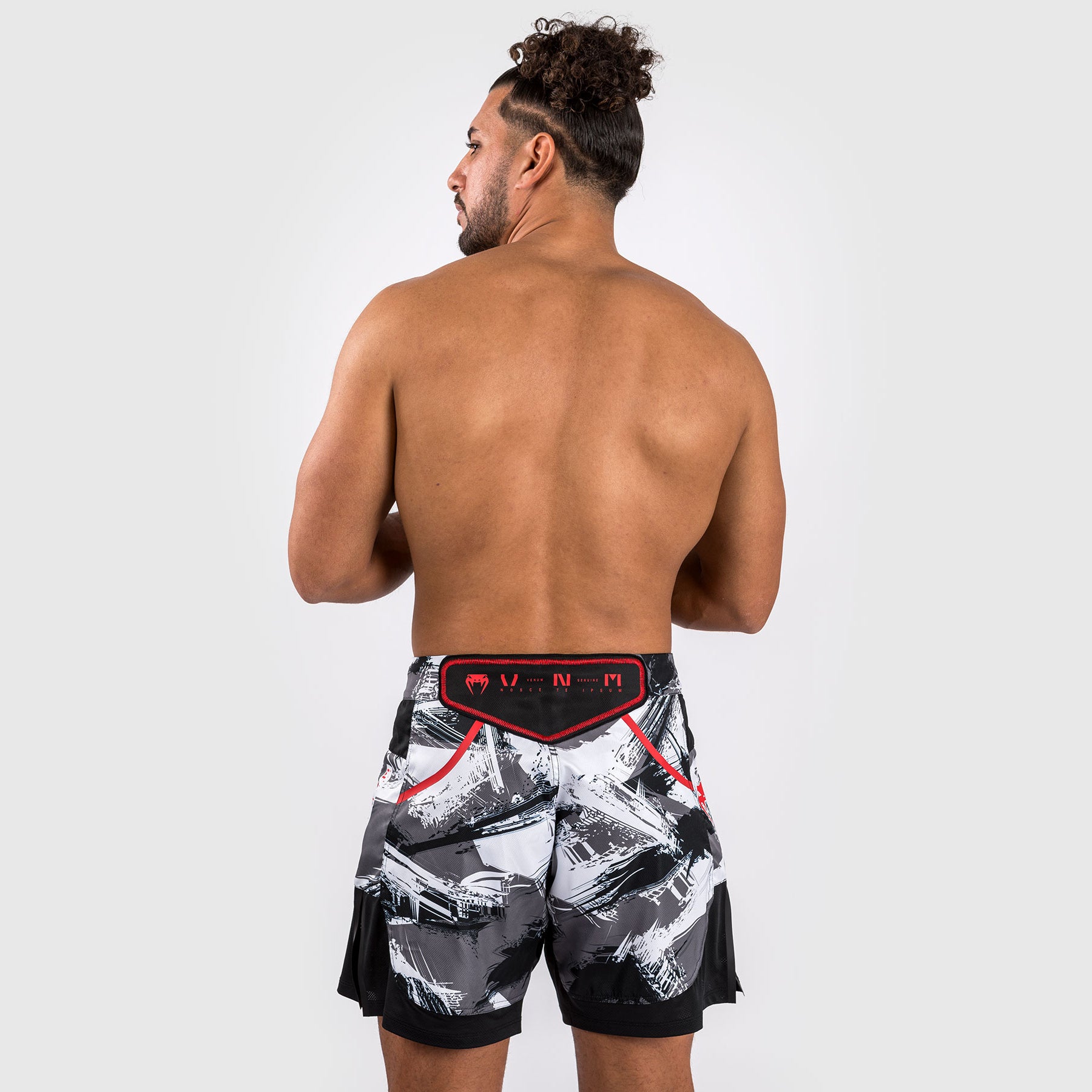 venum-electron-3-0-fight-shorts-grau-rot-herren-mma-shorts image 6