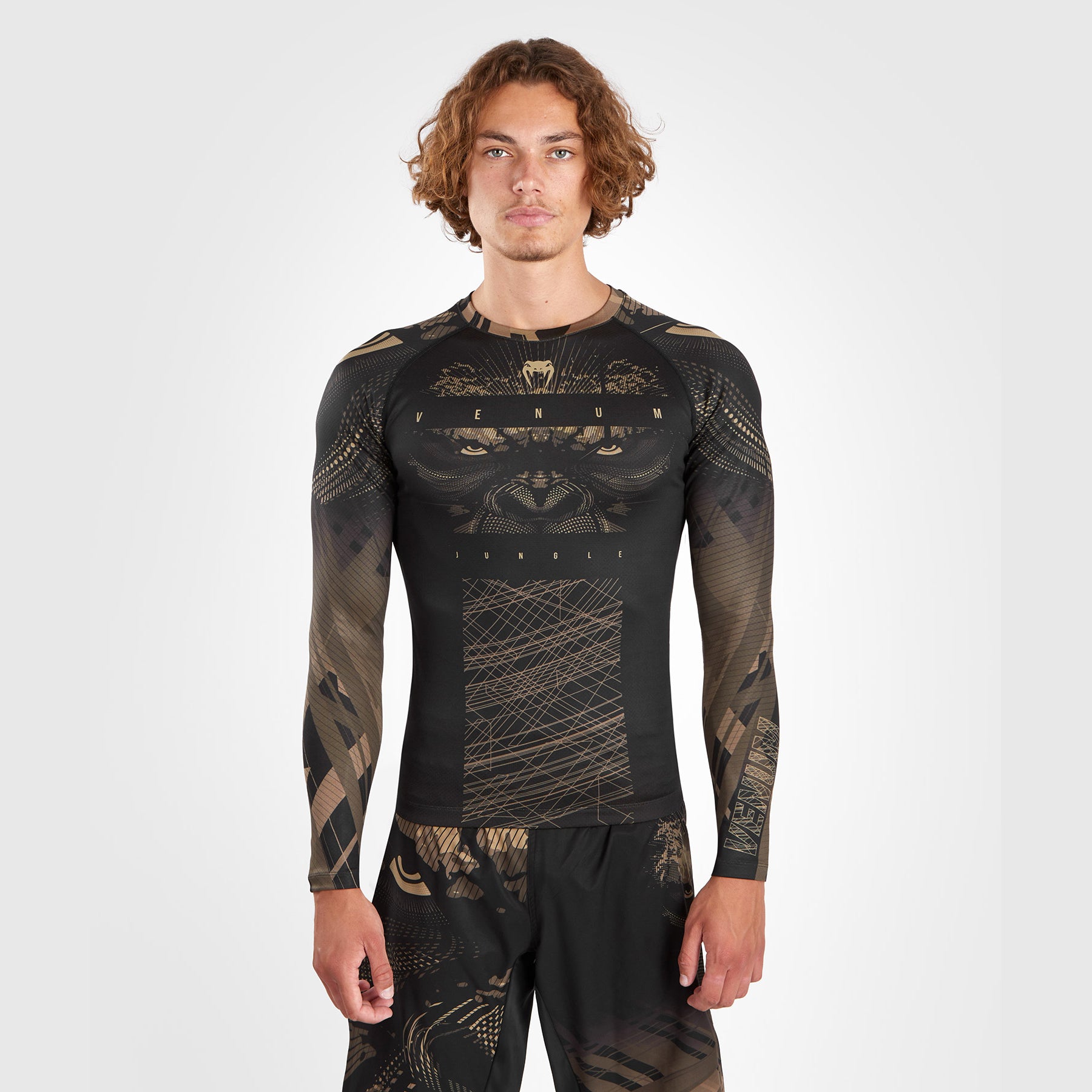 venum-gorilla-jungle-rashguard-langarm-herren-schwarz-sand image 3