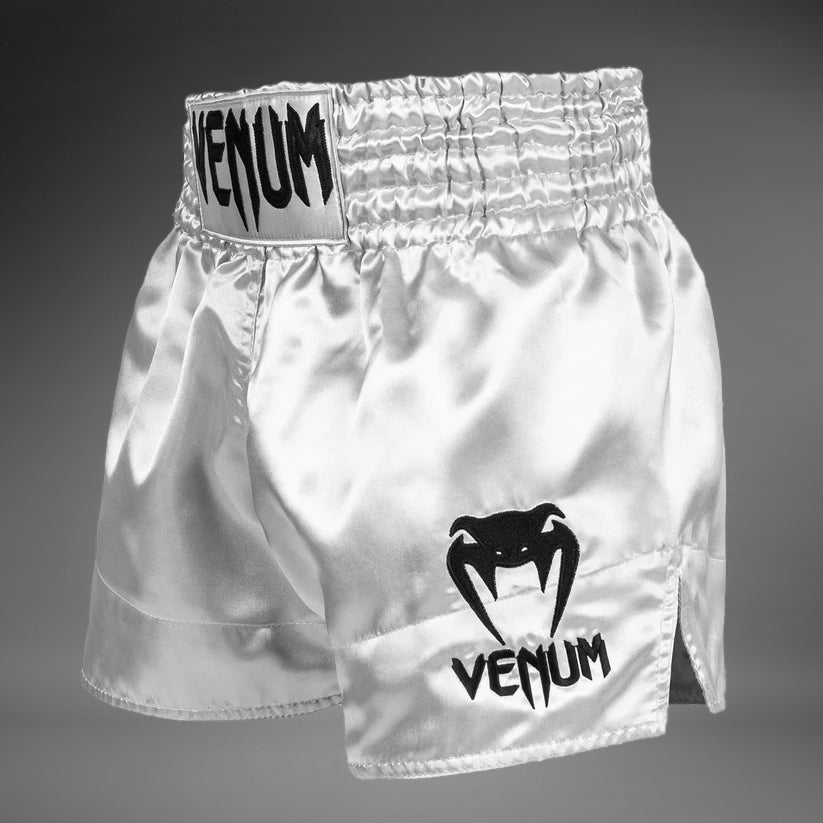 venum-klassische-thai-boxshorts-silber-schwarz image 3