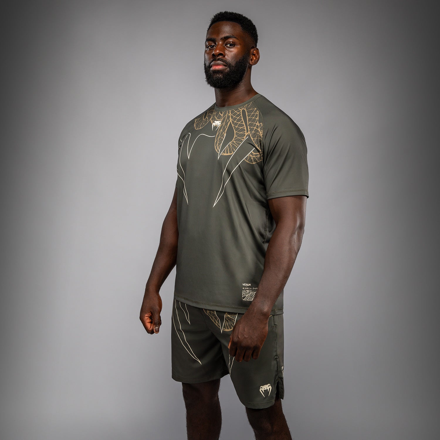 venum-serpenti-dry-tech-t-shirt-khaki-bronze-ivory image 2